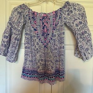 Lily Pulitzer Nevie off the shoulder top